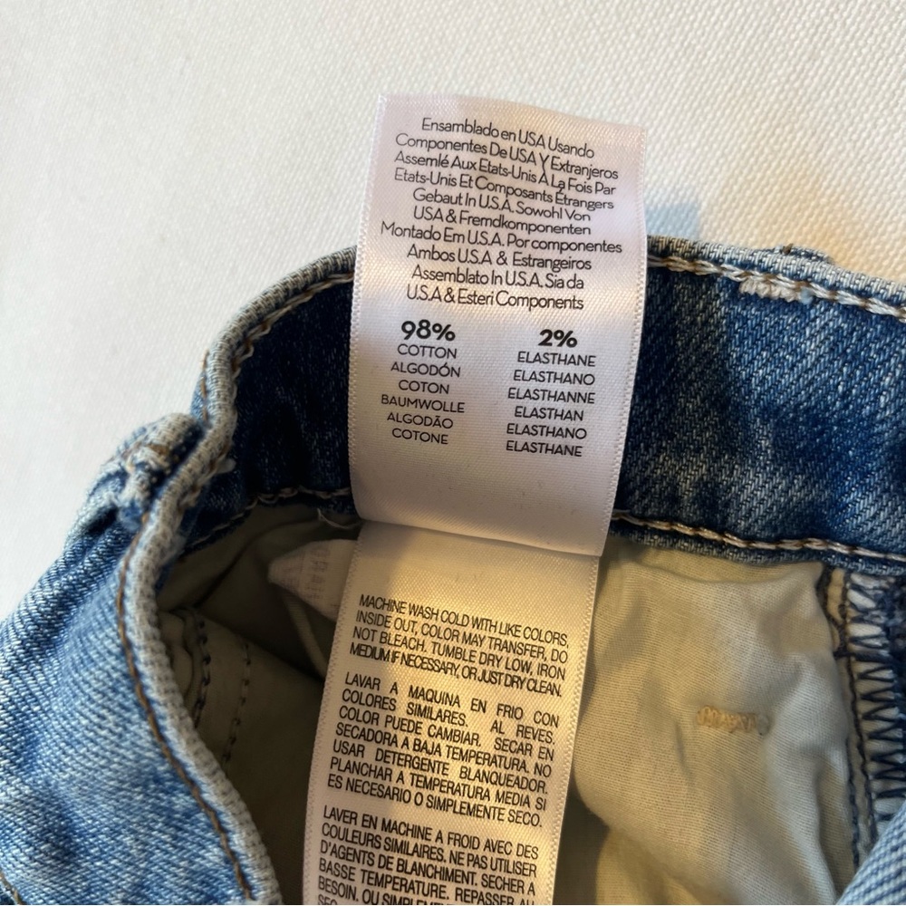 Mother Superior The Hustler Ankle Fray jeans 26 Crushing Hard medium blue wash - Picture 10 of 12